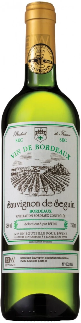 Вино Sauvignon de Seguin Bordeaux AOC, 2020