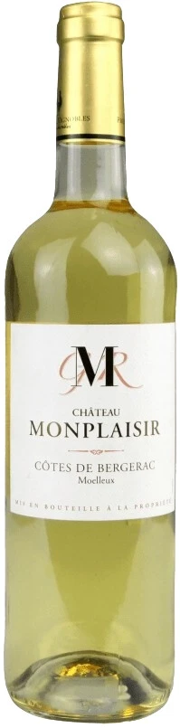 Вино Chateau Monplaisir Moelleux, Cotes de Bergerac AOC, 2020