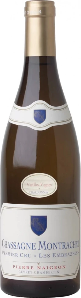 Вино Pierre Naigeon, Chassagne Montrachet Premier Cru Les Embrazees Vieilles Vignes AOC, 2013