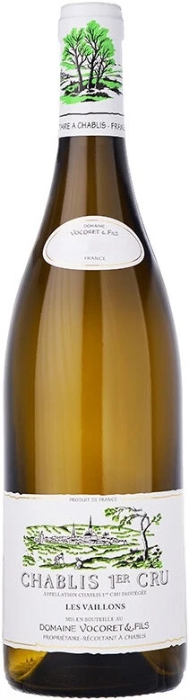 Вино Domaine Vocoret & Fils, Chablis Premier Cru Les Vaillons AOP, 2022, 1.5 л