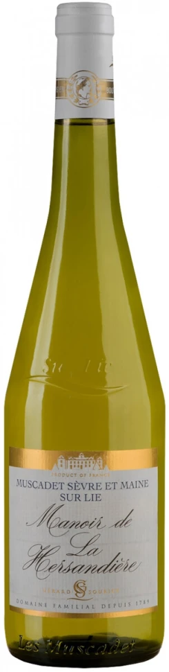 Вино Gеrard Sourice, Manoir de la Hersandiеre, Muscadet Sеvre et Maine sur Lie AOC, 2019