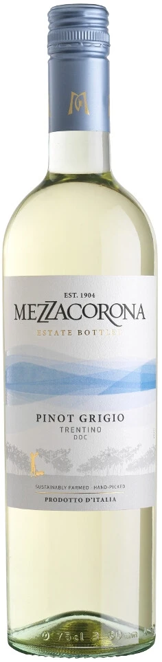 Вино Mezzacorona, Pinot Grigio, Trentino DOC, 2020
