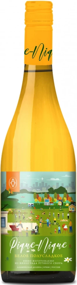 Вино Alma Valley, Pique-Nique White Semi-Sweet, 2019