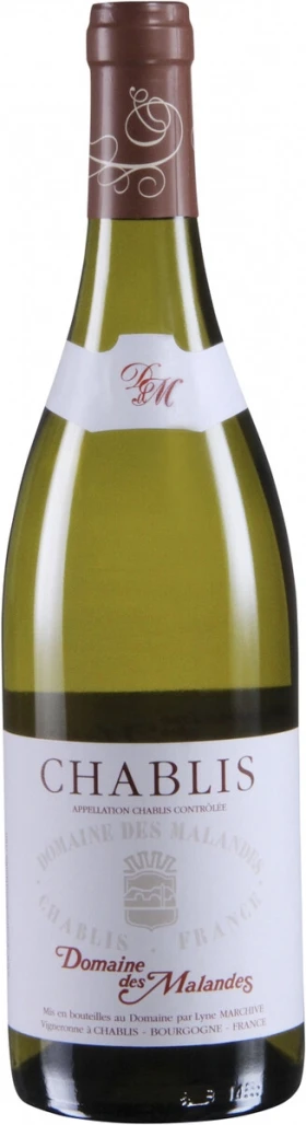 Вино Domaine des Malandes, Chablis AOC, 2023, 1.5 л