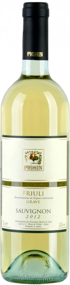 Вино Pighin, Sauvignon, Friuli Grave DOC, 2012