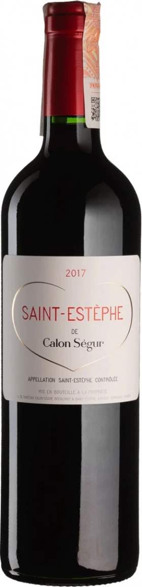Вино Saint-Estephe de Calon Segur, Saint-Estephe AOC, 2017