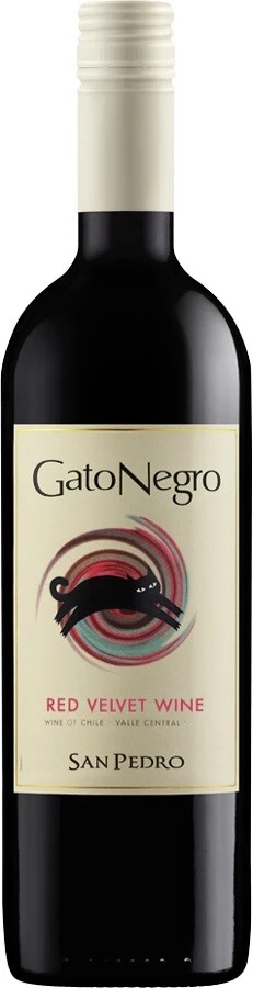 Вино San Pedro, Gato Negro Semi-Sweet Red, 2016