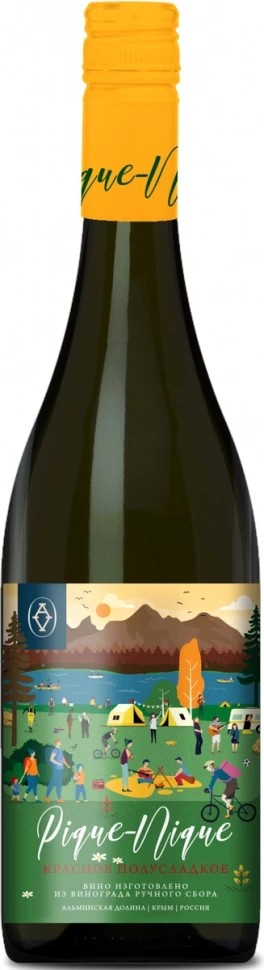Вино Alma Valley, Pique-Nique Red Semi-Sweet, 2019