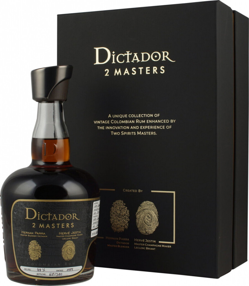Ром Dictador 2 Masters Leclerc Briant 1979 gift box 0.7 л