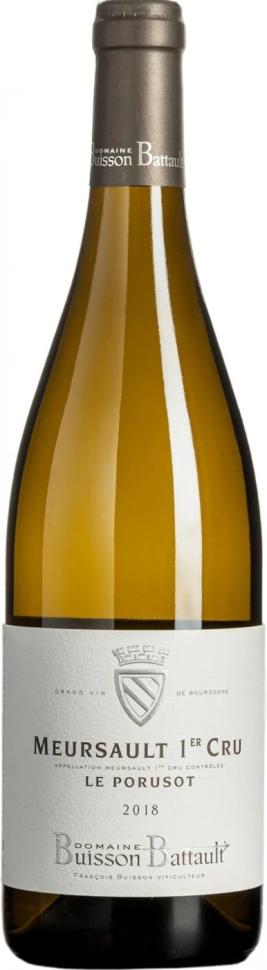 Вино Domaine Buisson Battault, Meursault 1er Cru Le Porusot AOC, 2018