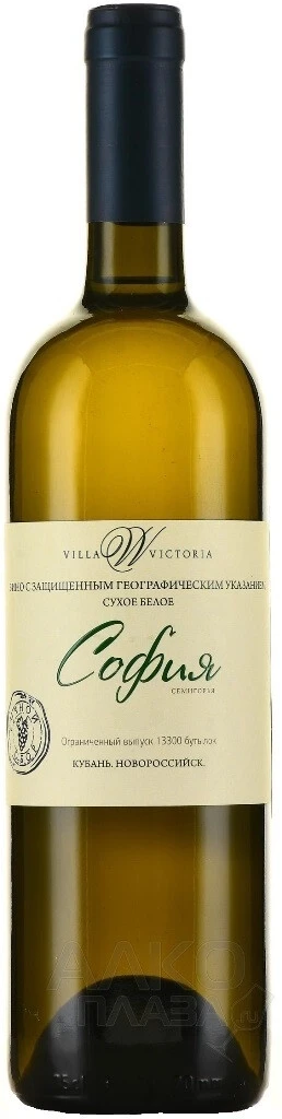 Вино Villa Victoria, "Sofia" White, 2016