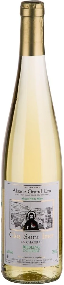 Вино Domaine Ernest Burn, Riesling Cuvee La Chapelle Clos Saint Imer, Alsace AOC Grand Cru Goldert, 2016