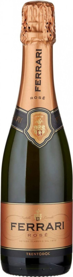 Игристое вино Ferrari Rose Brut Trento DOC 375 мл