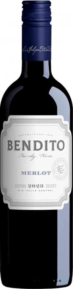 Вино Bendito Merlot, Valley Central DO, 2023