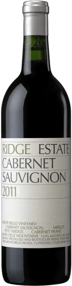 Вино Ridge, Estate Cabernet Sauvignon, 2011