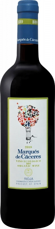 Вино Marques de Caceres, Vino Ecologico Bio, Rioja DOC, 2018