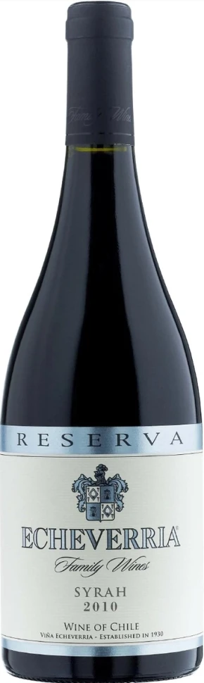 Вино Echeverria, Syrah Reserva, 2010