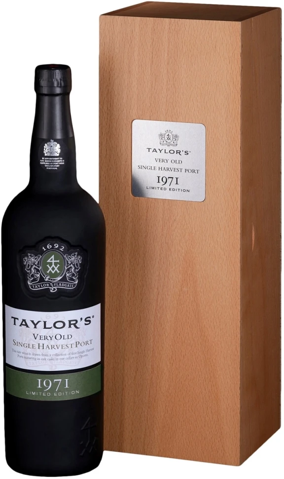 Портвейн Taylor's, Very Old Single Harvest Port, 1971, wooden box