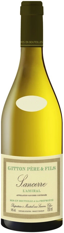 Вино Gitton Pere & Fils, L'Amiral, Sancerre AOC, 2018