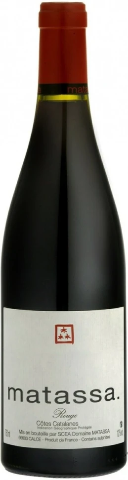Вино Domaine Matassa, Matassa Rouge, Cotes Catalanes AOP, 2014