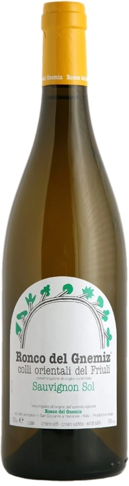 Вино Ronco Del Gnemiz, Sauvignon Sol, 2011