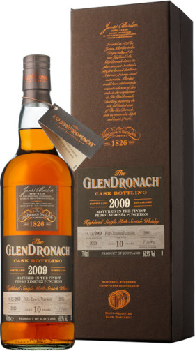 Виски Glendronach Cask Bottling Batch 18 10 Years Cask #2091 2009 gift box 700 мл