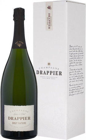 Шампанское Champagne Drappier Brut Nature gift box 15 л