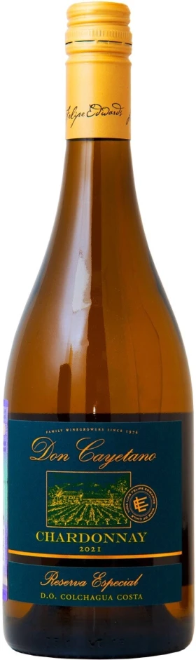 Вино Don Cayetano Chardonnay Reserva Especial, Colchagua Costa DO, 2021