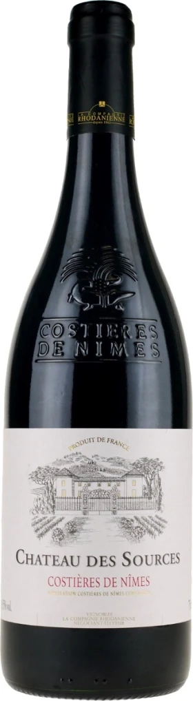 Вино Chateau des Sources, Costieres de Nimes AOC, 2018