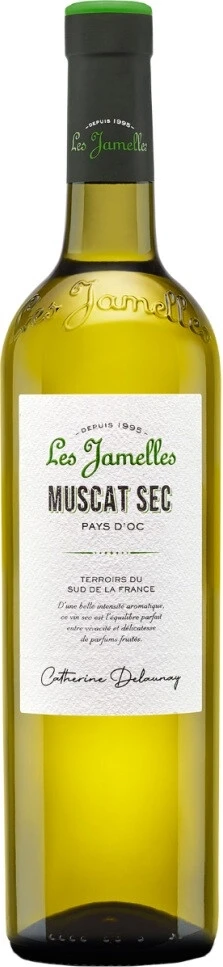 Вино Les Jamelles, Muscat Sec, Pays d'Oc IGP, 2024