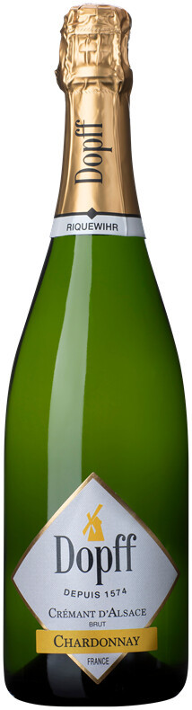 Игристое вино Dopff au Moulin Chardonnay Brut Cremant d Alsace AOC 2018