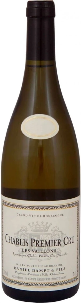 Вино Domaine Dampt & Fils, Chablis Premier Cru Les Vaillons AOC, 2016