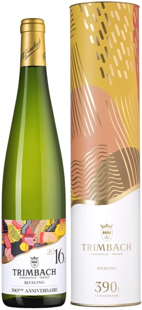 Вино Trimbach, Riesling 390eme Anniversaire AOC, 2016, gift tube