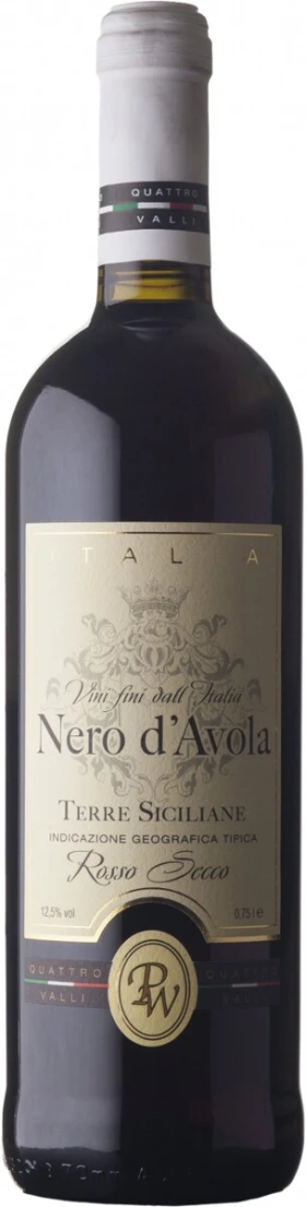 Вино "Quattro Valli" Nero d'Avola, Terre Siciliane IGT