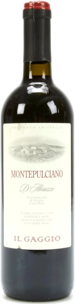 Вино Natale Verga, Il Gaggio Montepulciano d'Abruzzo DOC, 2017