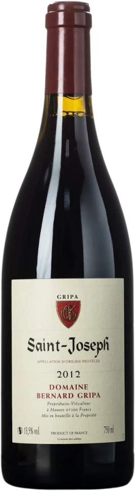 Вино Domaine Bernard Gripa, Saint-Joseph AOP Rouge, 2012
