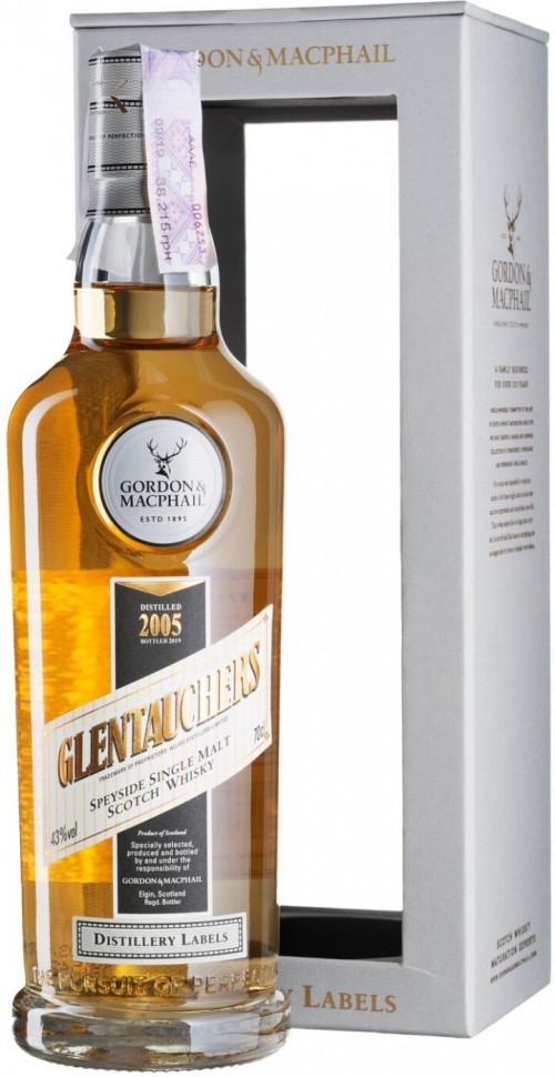 Виски Gordon & Macphail Glentauchers Distillery Labels 2005 gift box 700 мл