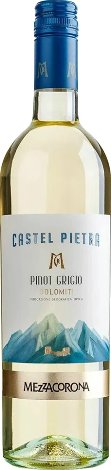 Вино Mezzacorona, "Castel Pietra" Pinot Grigio, Dolomiti IGT, 2019