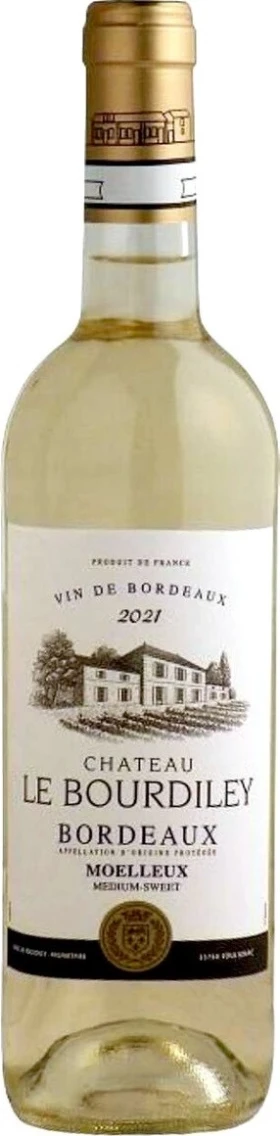 Вино Chateau Le Bourdiley Blanc Medium-Sweet, Bordeaux AOP, 2021