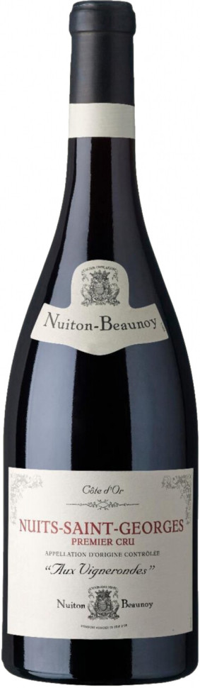 Вино Nuiton Beaunoy Nuits Saint Georges Premier Cru Aux Vignerondes AOC 2017