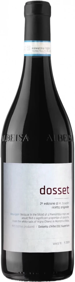 Вино La Bioca, Dosset di M. Sokolin, Dolcetto d'Alba DOC Superiore, 2016