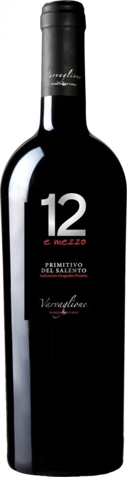 Вино 12 e Mezzo, Primitivo del Salento IGP, 2013
