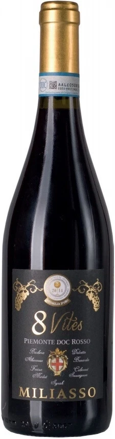 Вино Angelo Rocca e Figli, Miliasso 8 Vites, Piemonte DOC, 2017