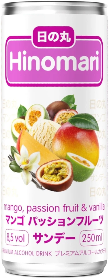Вино "Hinomari" Mango, Passion Fruit & Vanilla, in can, 250 мл