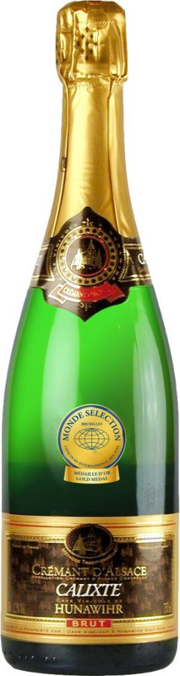 Игристое вино Hunawihr Calixte Brut Cremant d Alsace АОC 2020