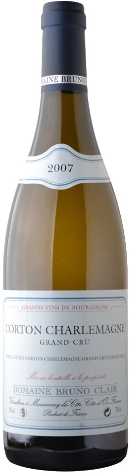 Вино Domaine Bruno Clair, Corton Charlemagne Grand Cru AOC, 2007