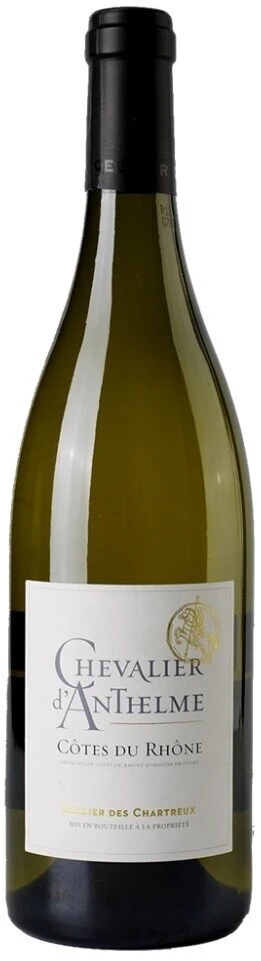 Вино Cellier des Chartreux, Chevalier d'Anthelme Blanc, Cotes du Rhone AOP, 2024