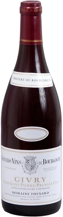 Вино Domaine Thenard, Givry Premier Cru Clos Saint-Pierre AOC, 2019