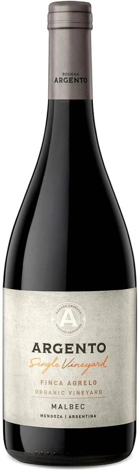 Вино Argento, Single Vineyard Finca Agrelo Organic Malbec, Mendoza IP, 2018