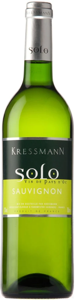 Вино Kressmann, "Solo" Sauvignon, Vin de Pays d'Oc, 2010